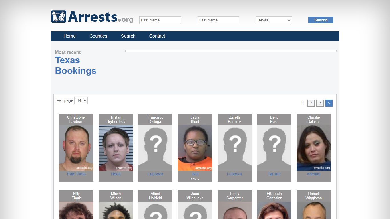 Texas Arrests and Inmate Search